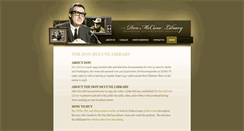 Desktop Screenshot of donmccunelibrary.com