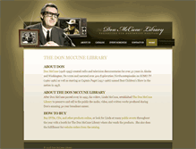 Tablet Screenshot of donmccunelibrary.com